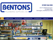 Tablet Screenshot of bentonsplumbingsupplies.com